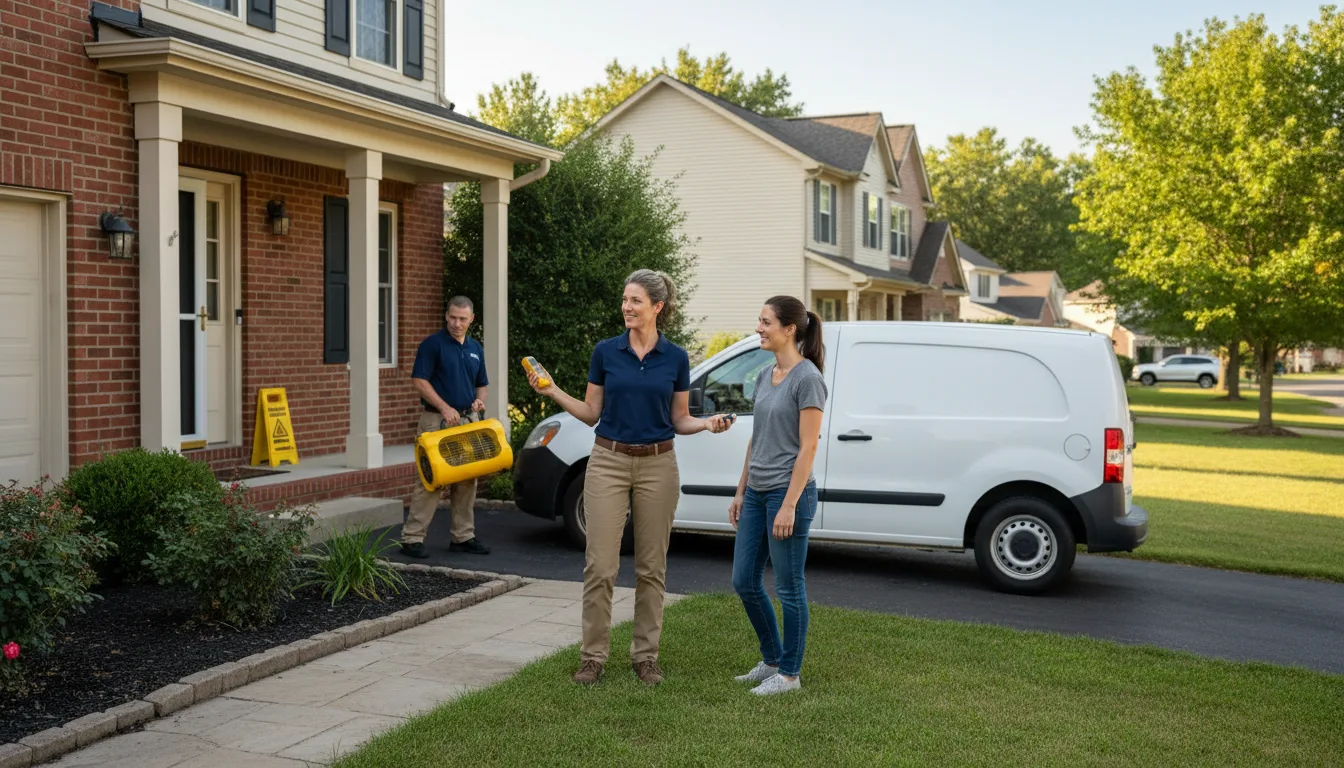Water restoration image for Dehumidification And Cleanup Services in Murchison, TX